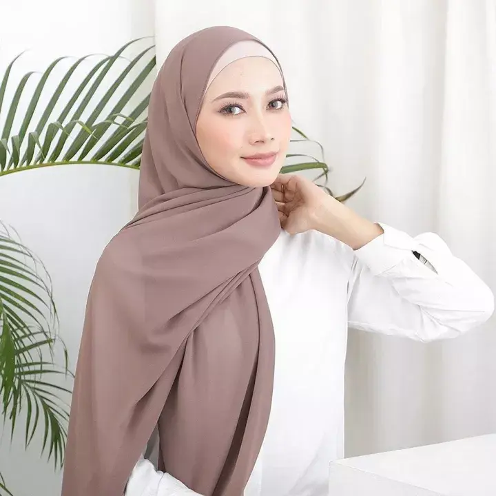 Pashmina Ceruty babydoll Premium 105gsm ORI By Xiila 180x75 cm Ceruti