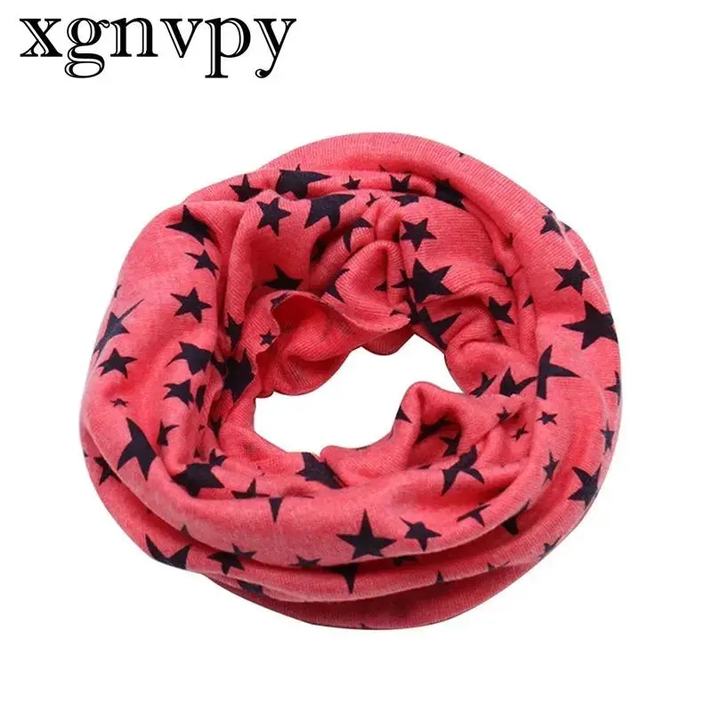 Xgnvpy Winter Little Star Children's Scarf - Thickened Warm Neck Protection for Girls & Boys - Cute Baby Neck Accessory for Ages 1-7