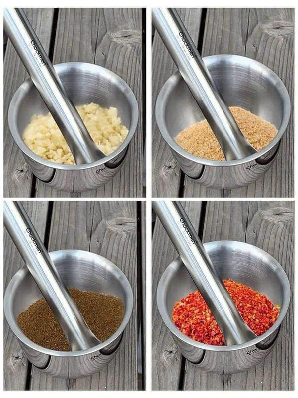 Bộ cối chày gia vị Chockmen chất liệu inox nguyên khối 304 không gỉ đa năng [CKM202] 8