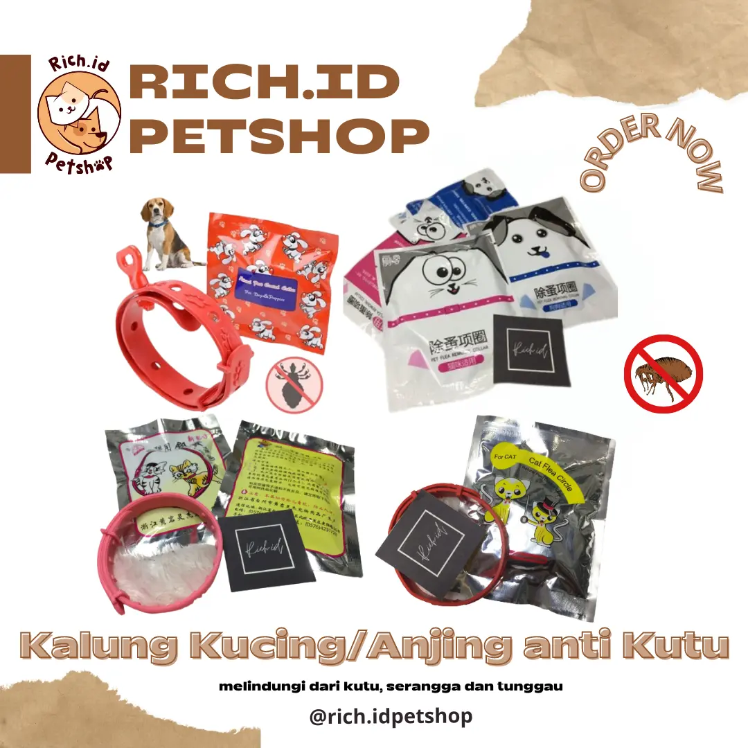 KALUNG KUCING ANTI KUTU KALUNG ANJING ANTI KUTU