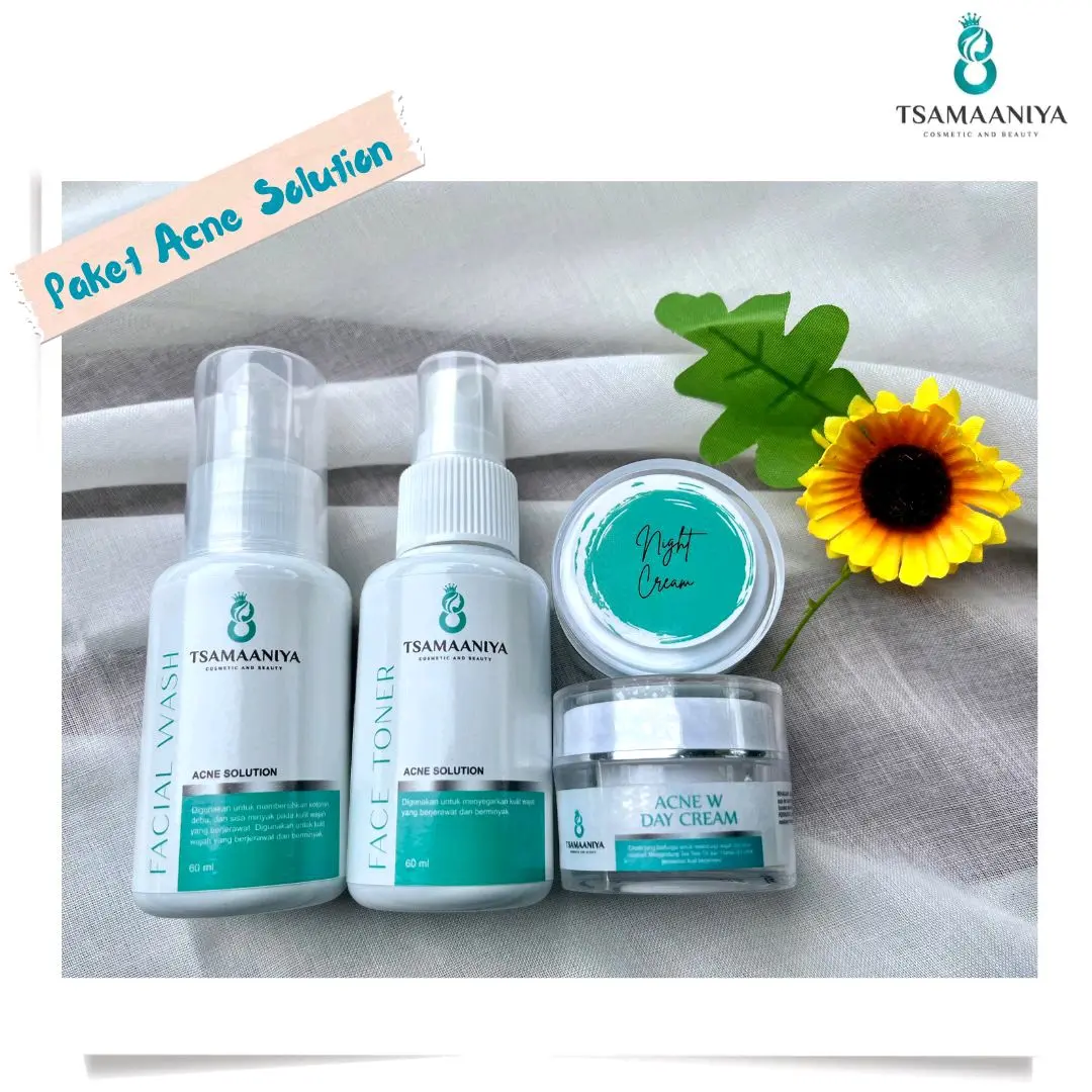 Tsamaaniya Acne GX (glowing express) Berjerawat Perawatan Memudarkan Wajah Kusam Hitam
