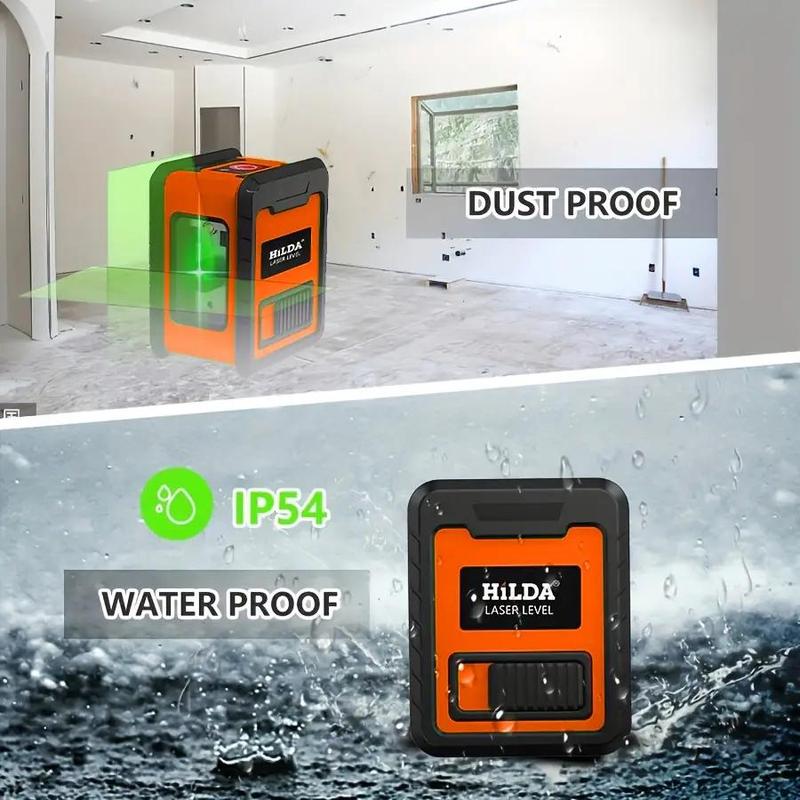 HILDA Portable Laser Level with Storage Bag, Waterproof & Dust-proof Level, Mini Level Tool for Home Office, Professional Optical Instrument for Home & Daily Use, Gifts 3