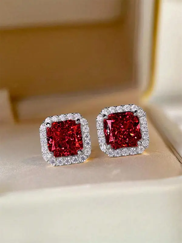 Fashion Elegant Rhinestone Decorated Stud Earrings, Casual Jewelry for Women, Trendy Accessories for Party and Daily Life 2