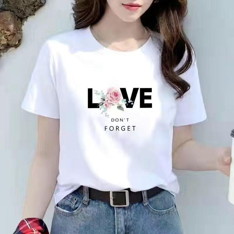 Áo Thun ngắn Tay Hàng Mới Về Cho Học Sinh Nữ, Phong Cách Hàn Quốc, Áo Thun Trắng, Hợp Xu hướng, Dáng Rộng Vừa Vặn, Trang Phục Bạn Thân, Mùa Hè 2023 5