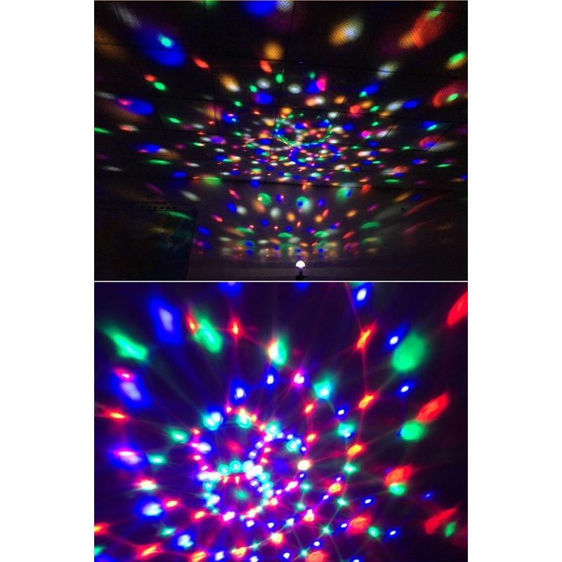 Product Introduction of KTV flash lantern colorful rotating light bulb automatic color-changing colorful light home dance table light audio light, ambient light, neon light 9