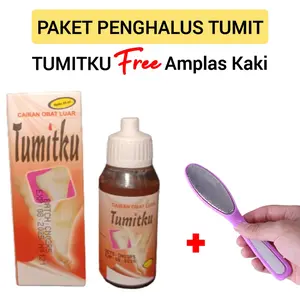 Paket Penghalus Tumit / Tumitku 30ML Free Amplas Kaki / Mengatasi Kaki Pecah - Pecah