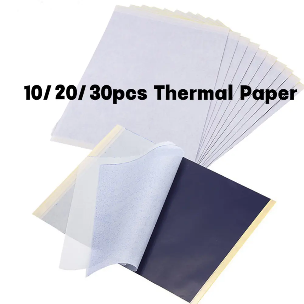 10/20/30pcs Tattoo Transfer Papers A4 Size Tattoo Thermal Copier Stencil Papers for Tattoo Transfer Printer Machine Accessories Supply ws014