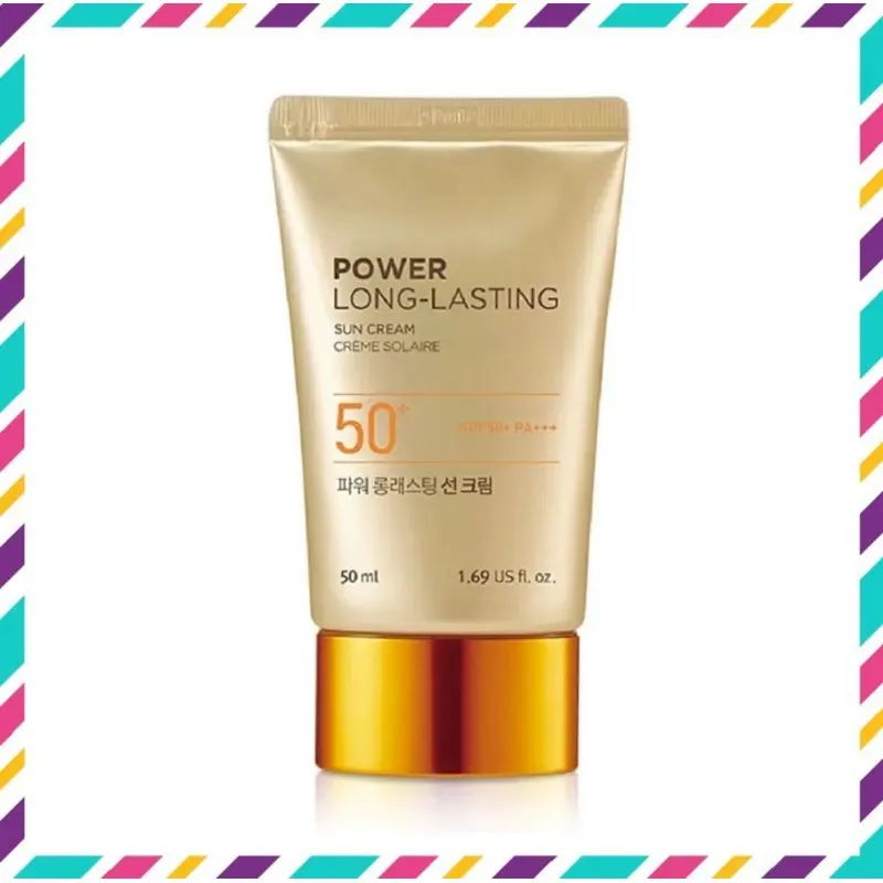 [ Hàng Xịn ] Kem Chống Nắng Lâu Trôi Shop Power Long-Lasting Sun Cream Spf50+/Pa+++ Hàn Quốc, Tuýp 50ml