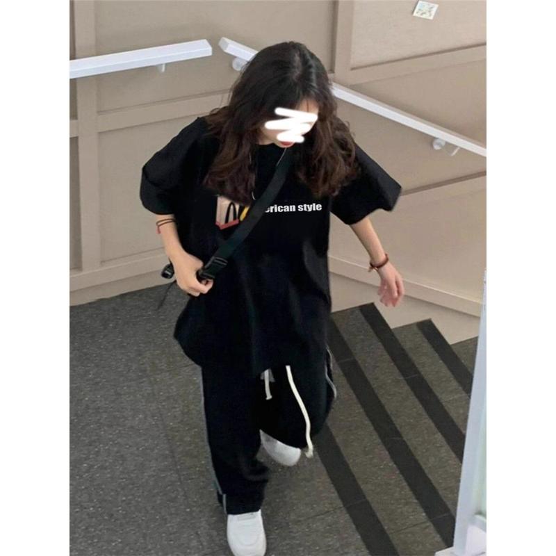 2025 [33000 People Collect This Brand] 100% Cotton National Fashion American Letter Short Sleeve T-shirt Men's Summer 2025 New Design Sense Niche Half Sleeve Top 4