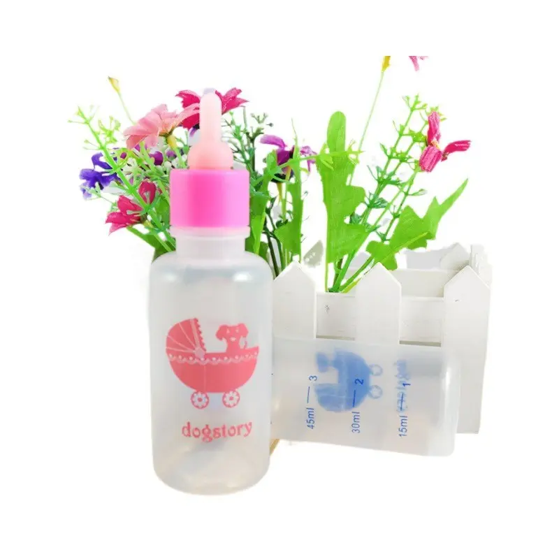 2025 Silicone Small Bottle Hamster Rabbit Water Dispenser 60ml Pet Feeder Bottle Brush Pet Supplies