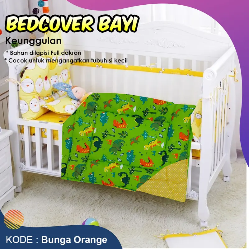 Bedcover Bayi / Selimut Bayi / Alas tidur bayi murah, nyaman dan lembut 3