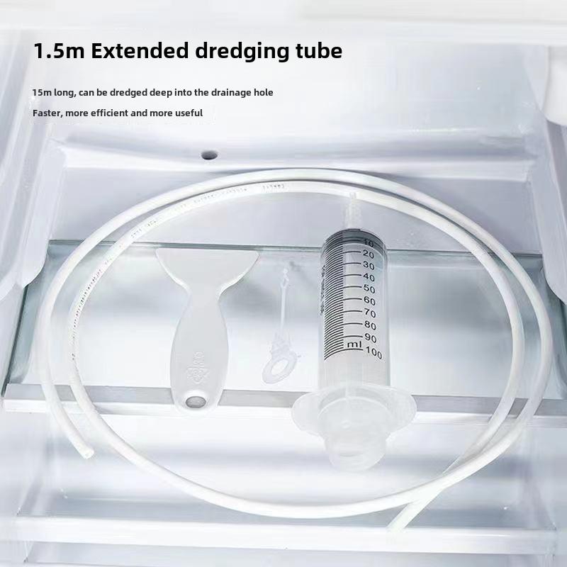 Product Introduction of Refrigerator Drain Hole Drainage Facility Freezer Water Accumulation Ice Blocking Refrigerator Water Pipe Drain Outlet Dredging Tool 3