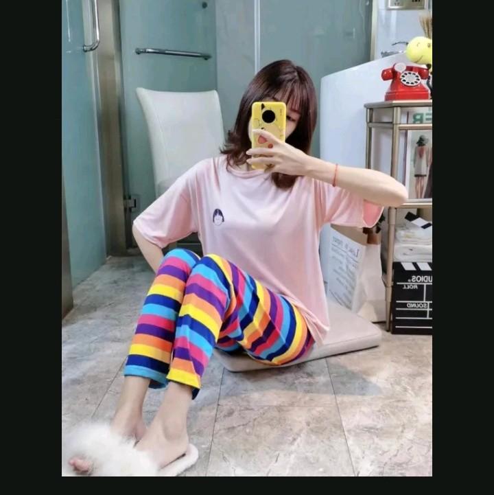 Piyama murah wanita/baju tidur Celana Fit 2