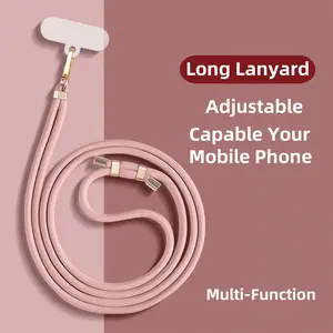 New Fashion Adjustable Lanyard Long Strap For iPhone Lanyard Crossbody Rope Compatible Pendant With Card For Mobile Key Detachable Neck Cord