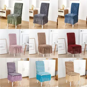 Chair Cover Elastic / Penutup Alas Sarung Kursi With Skirt Stretch Modern
