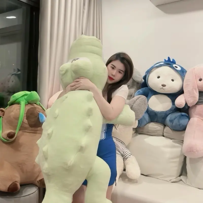 Cá sấu size 1m7 vải lông êm mềm mịn mượt - Thú Bông - Thú Nhồi Bông Đồ Chơi 8