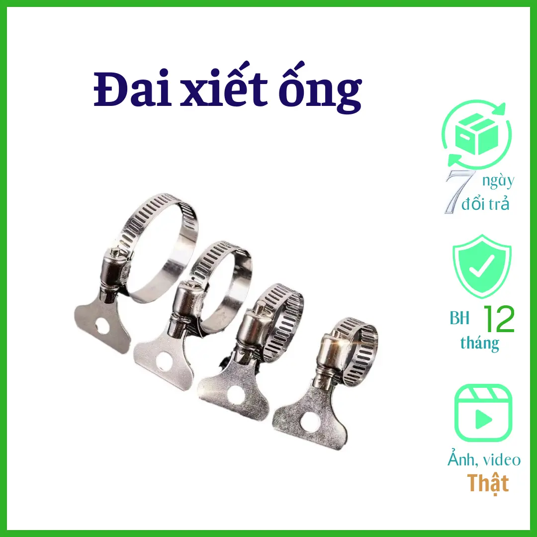 Cổ dê, đai xiết ống, cổ dê đa năng, đai siết tay inox
