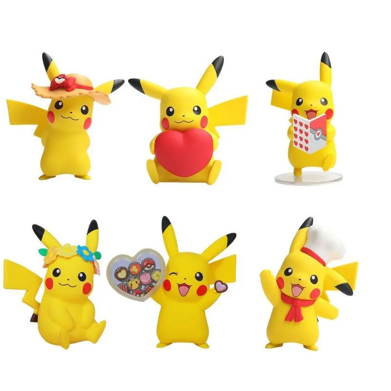 Hộp mù Magic Baby, Đồ chơi Thủ Công dễ thương, Pikachu dễ thương, Xe đồ chơi Pokemon, Đồ trang trí nhỏ để bàn, Đồ chơi Pokemon 8