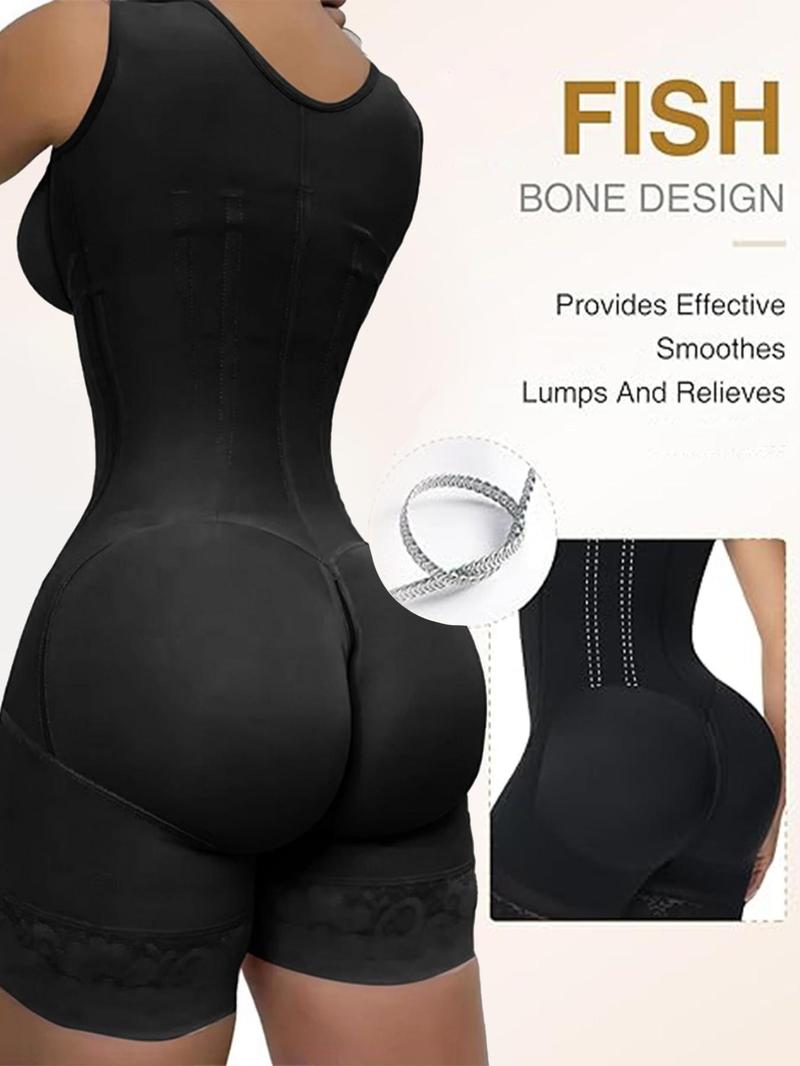 Product Introduction of Women's Solid Color Zipper Corset Shapewear Top, Tummy Control Shaper, Women's Shapewear for Daily Wear 4