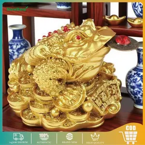Patung Kodok Fengshui Patung Kodok Emas | Katak Pembawa Uang | Patung Keberuntungan Kodok Cina