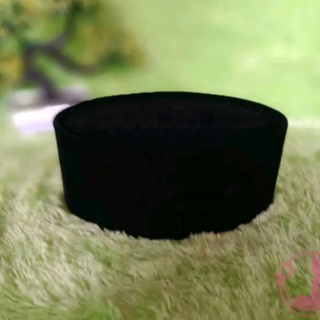 0PROMO !!! SONGKOK PRESIDEN PECI KOPIAH HITAM POLOS AC JARING TINGGI 9 CM REAL PICT MURAH