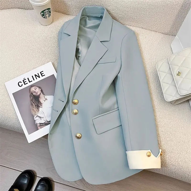Áo Khoác Vest Nhỏ Thiết Kế Cao Cấp Phong Cách Hàn Quốc, Áo Khoác Thường Ngày Dễ Phối Đồ Phong Cách Phương Tây, Dành Cho Nữ, Hàng Mới Về Mùa Xuân