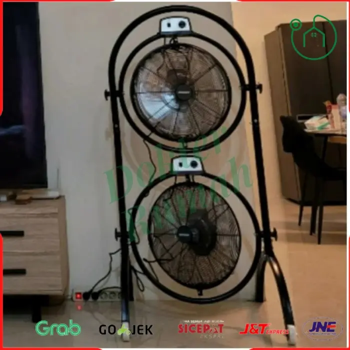 Krisbow Kipas angin Double 40 Cm Kipas angin industrial Double Fan