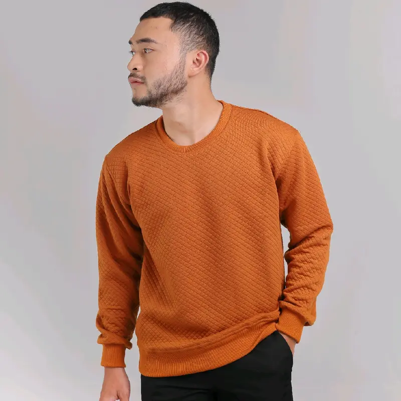 Crewneck comfy diamond basic sweater cassual ukuran s- xxl 2