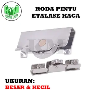 Roda Pintu Etalase Kaca Roda Showcase Sliding Roda Matex Besar Kecil
