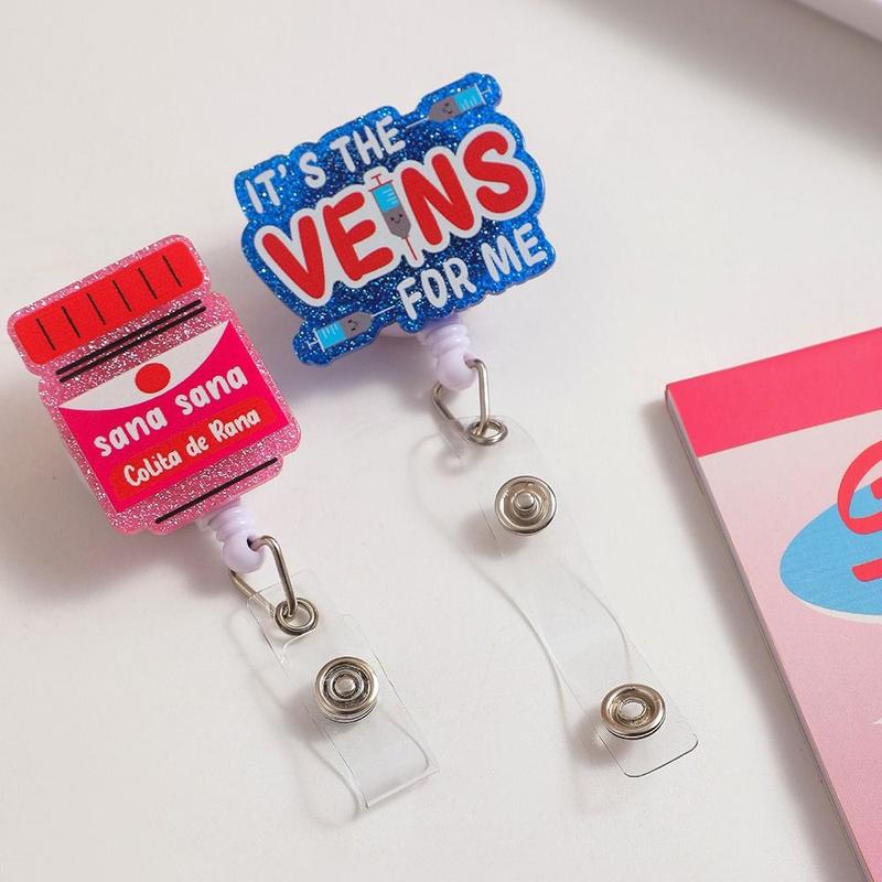 Product Introduction of Chest Card 360 Rotating Retractable Badge Reel Alligator Clip Simplicity Easy To Pull Buckle Name Tag Nurse ID Holder Hospital Use 10