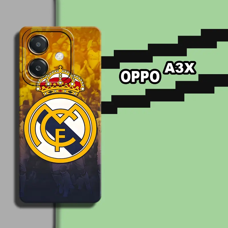 Caseologic Softcase Procamera Kompatible Untuk Hp Oppo A3X Terbaru 2024 Motif Bola- Pelindung Handphone - OPPO - Softcase Bahan Karet.. Protection Silikon Casing Smartphone 0