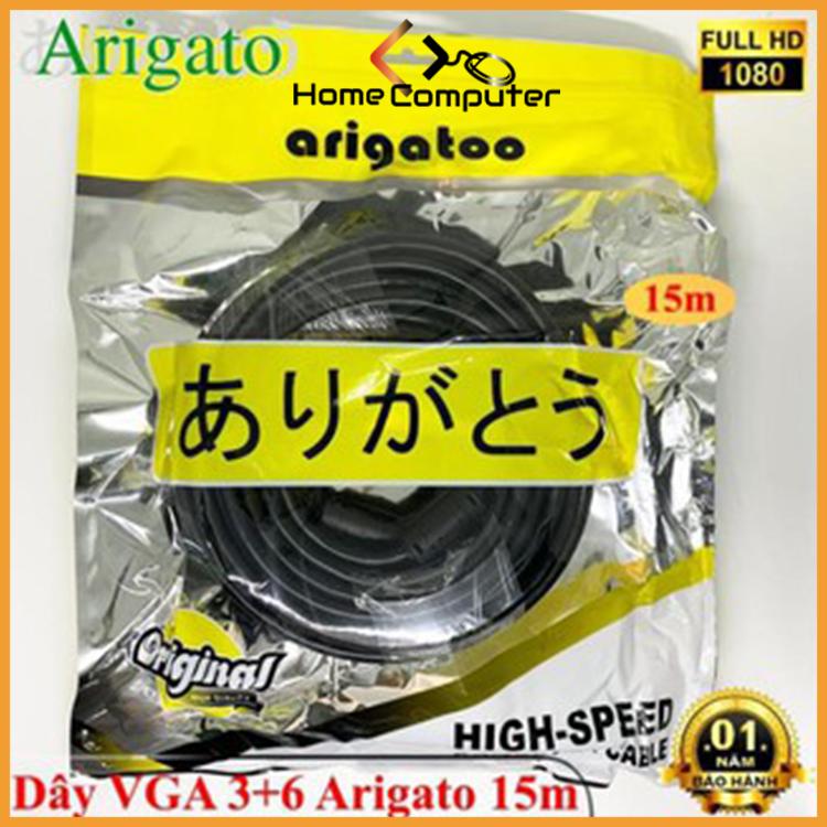 Product Introduction of Dây VGA 3+6 dài 10m, 15m 20m ARIGATO, hình ảnh rõ nét 2K*1080p 3