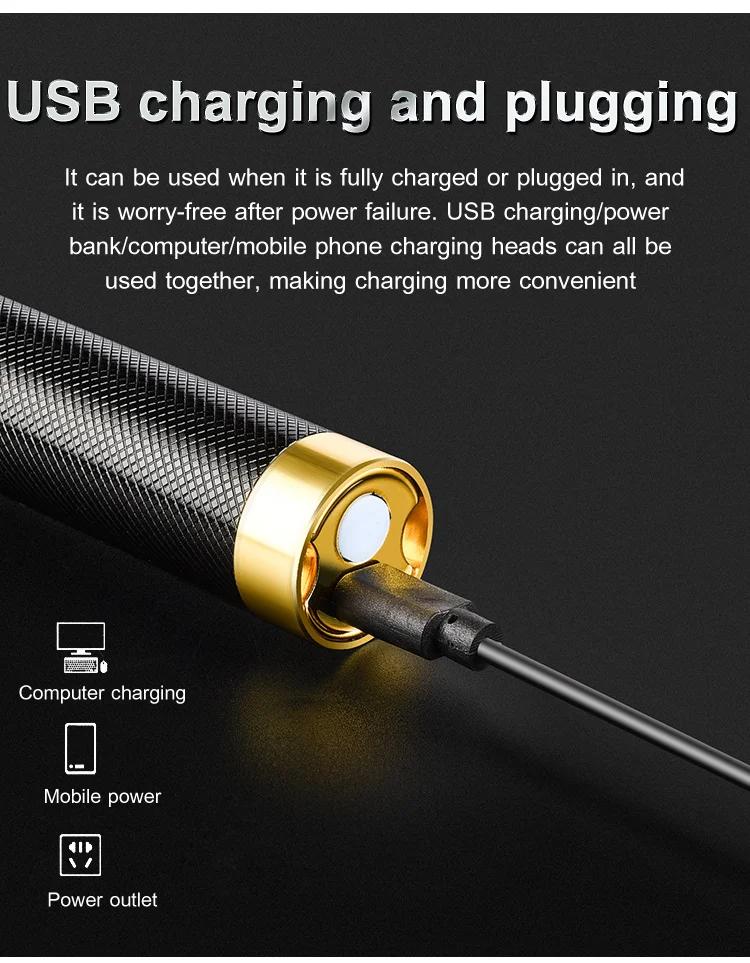 Product Introduction of Electric Hair Clippers Converted Usb Rechargeable Barber Scissors 8