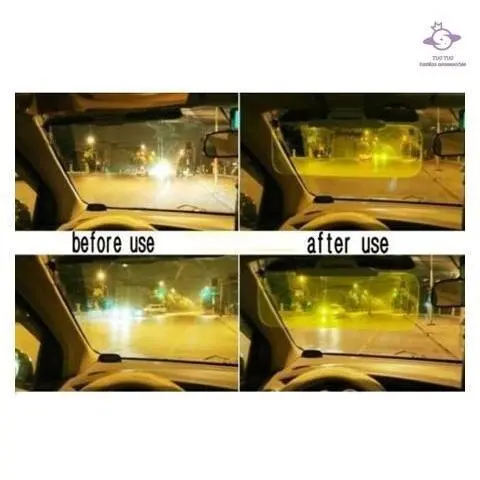 Kính râm trong suốt, với tròng kính màu vàng, dành cho tài xế ô tô, kính nhìn ban đêm, để tăng cường khả năng nhìn ban đêm 7