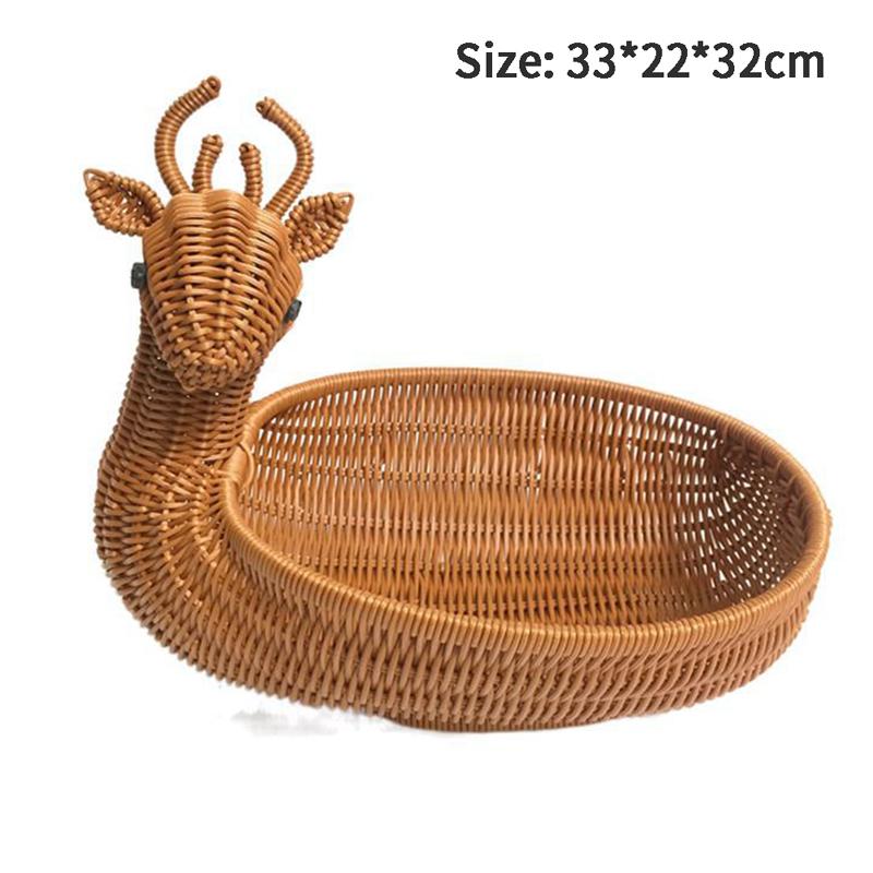 Product Introduction of Giỏ Đựng Trái Cây, Dệt Mây, Hình Dạng Dễ Thương, Bát Trái Cây, Khay, Giỏ Đựng Đồ Ăn Nhẹ Rau Củ 25