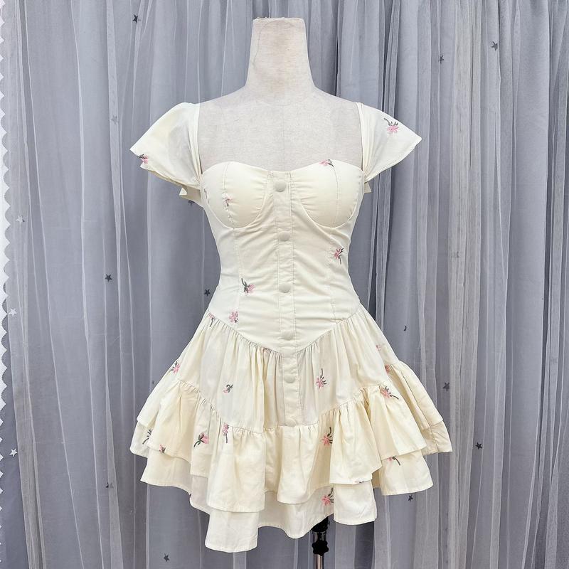 Váy hoa cánh tiên thêu hoa kèm quần rời đi biển ,đi chơi