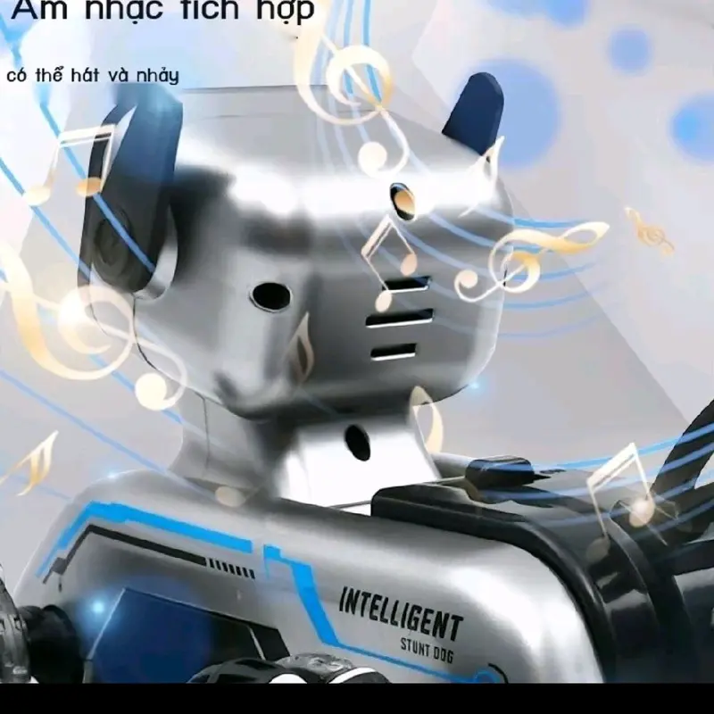 Chó robot điều khiển 8 bánh,nhạc,phun sương 3