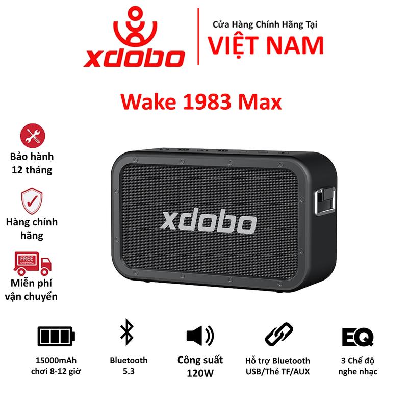 Loa Bluetooth 5.3 Xdobo Wake 1983 Max 120W Loa Bass Trầm Ấm, Mid Treb Sáng, Âm Thanh Trong Chi Tiết, Loa 2 Mặt Âm Thanh 360 Độ - BẢO HÀNH 12 THÁNG Nghe Nhạc Củ Loa