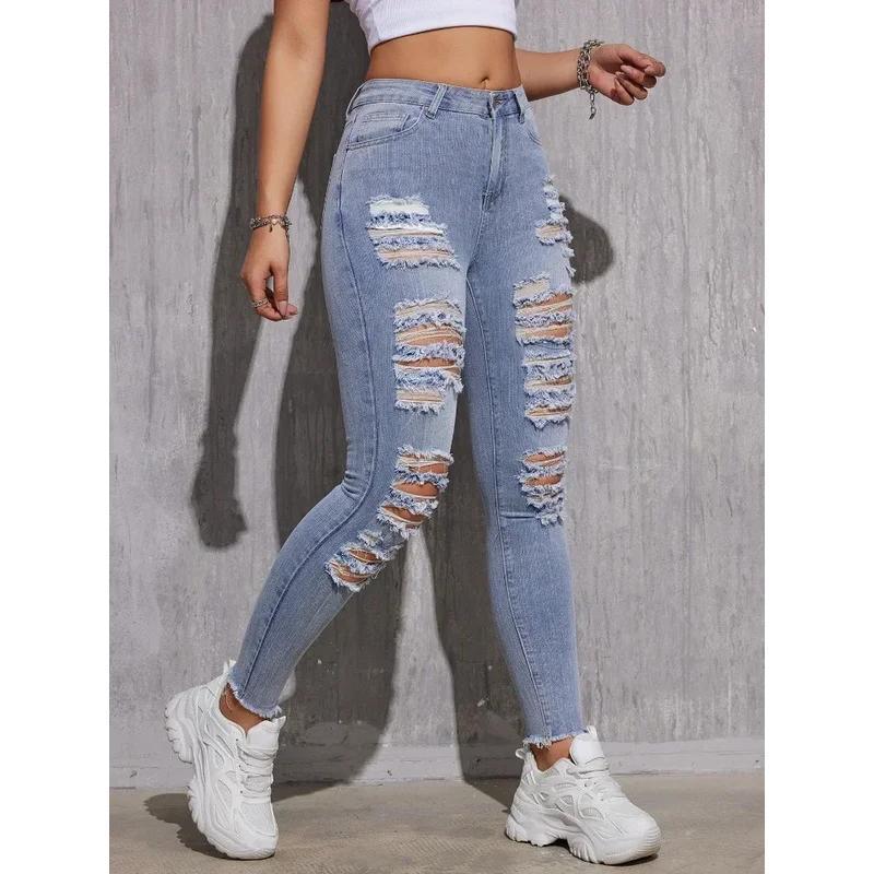 Street Solid Patchwork Skinny Mid Waist Pencil Solid Color Bottoms Street Solid Patchwork Skinny Mid Waist Pencil Solid Color Bottoms