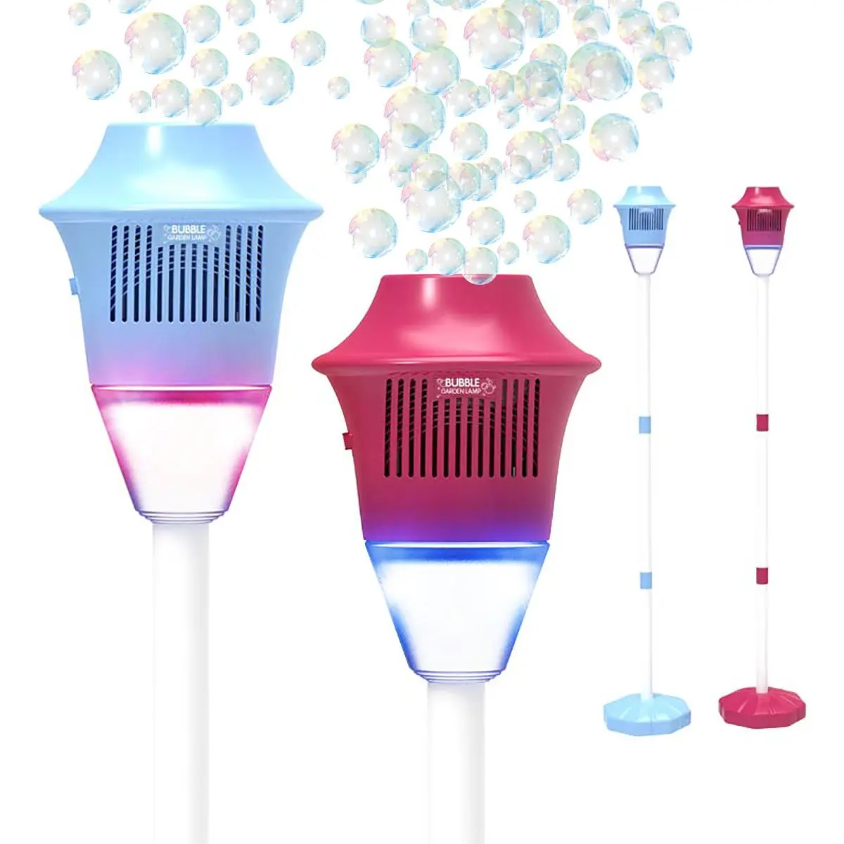Electric Bubble Machine, 1 Box 360° Automatic Music Light Bubble Machine Toy, Outdoor Toy for 3 Years Old Above Boys & Girls