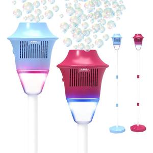 Fun Electric Bubble Machine, 1 Box 360° Automatic Music Light Bubble Machine Toy, Portable Outdoor Toy for 3 Years Old Above Boys & Girls, Gifts for Kids