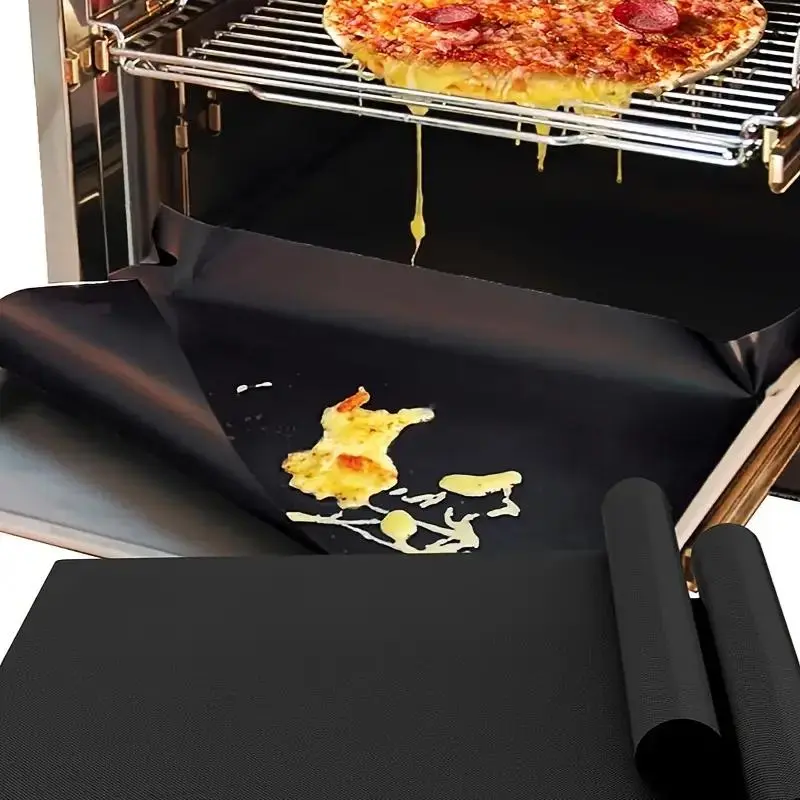 Gas Stove Top Burner Cover, 2 Counts Reusable Oven Liner Mat, Non-stick Washable Stove Mat Pad, Kitchen Supplies, Kitchen Gadgets