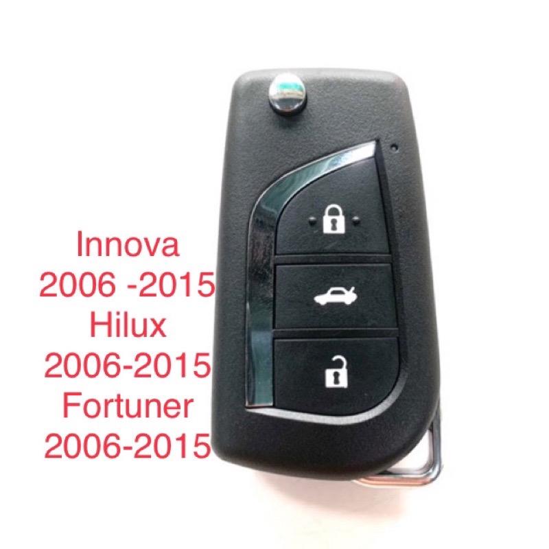 Chìa khoá gập Innova có mạch remote cài tay các dòng xe như hình