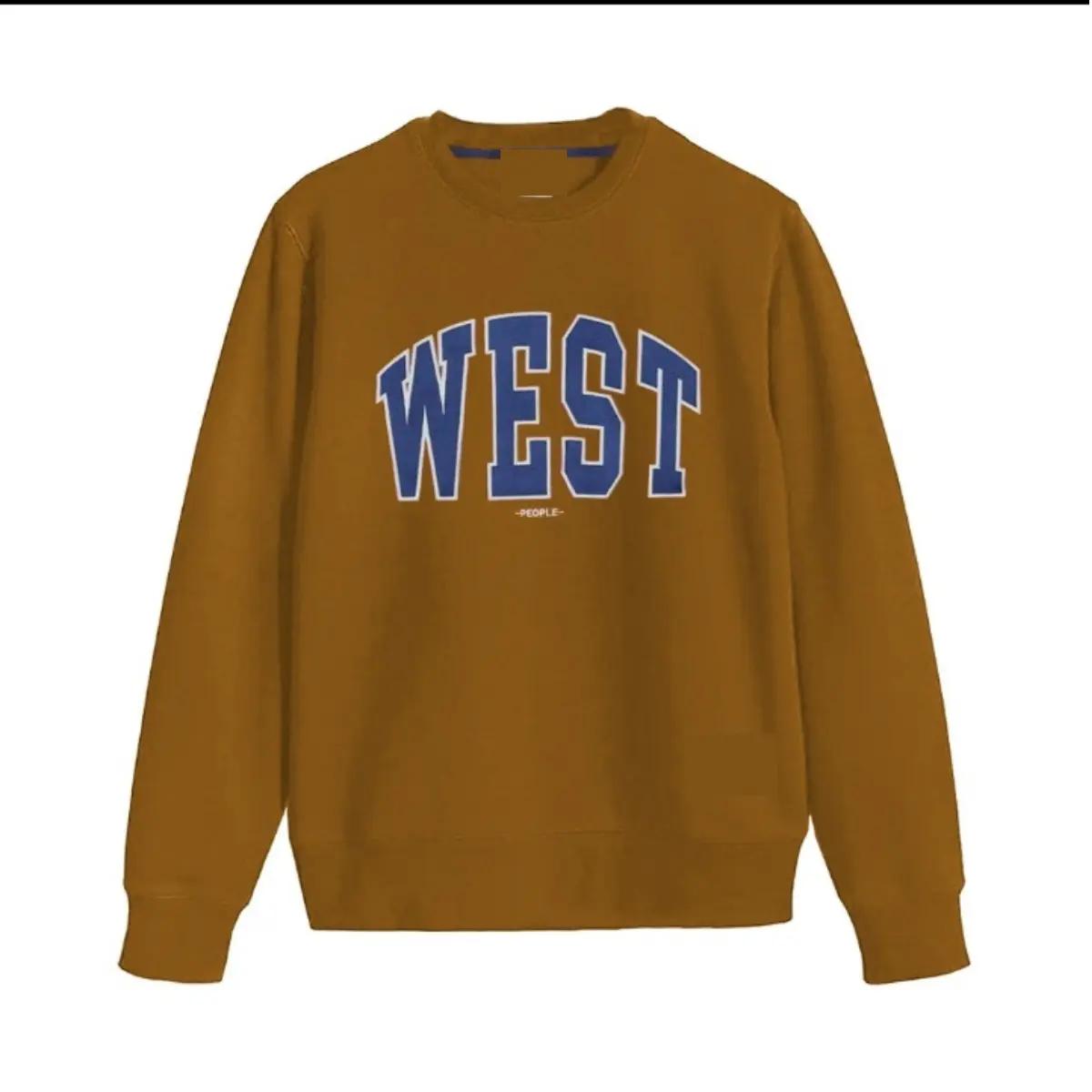 switer west pria wanita full bordir/crewneck rash