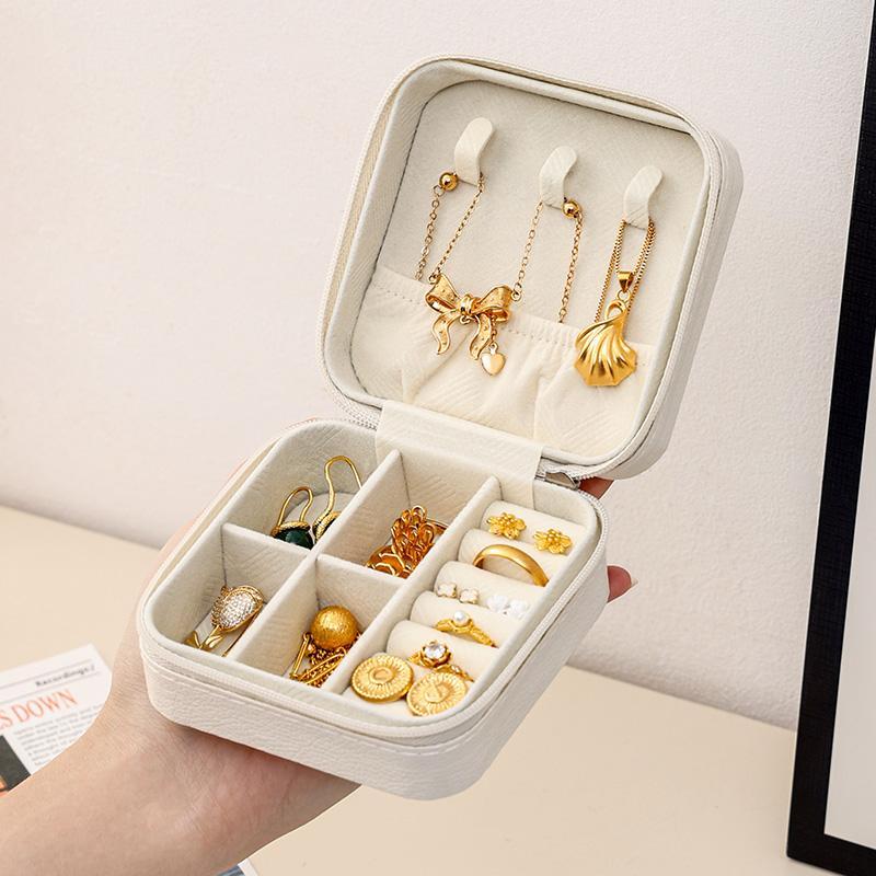 Portable Jewelry Storage Box, 1 Count Dustproof Multi-grid Jewelry Organizer, Jewelry Storage Box for Earring Necklace Ring Bracelet, Stackers Jewellery Box, Easter Gifts, Display Box, Compartment Box, Travel Accessories 5