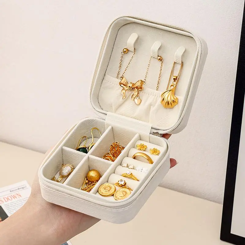 Portable Jewelry Storage Box, 1 Count Dustproof Multi-grid Jewelry Organizer, Jewelry Storage Box for Earring Necklace Ring Bracelet, Stackers Jewellery Box, Easter Gifts, Display Box, Compartment Box, Travel Accessories, Storage Containers 4