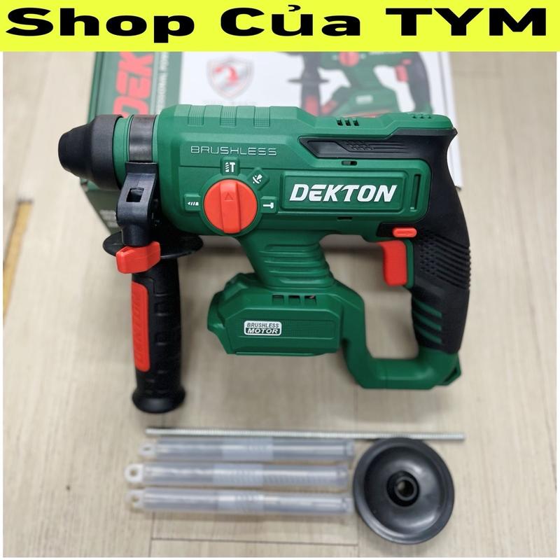 Máy khoan bê tông pin 3 chức năng Dekton M21-RH2603CP lực 2.6J brushless motor - chính hãng