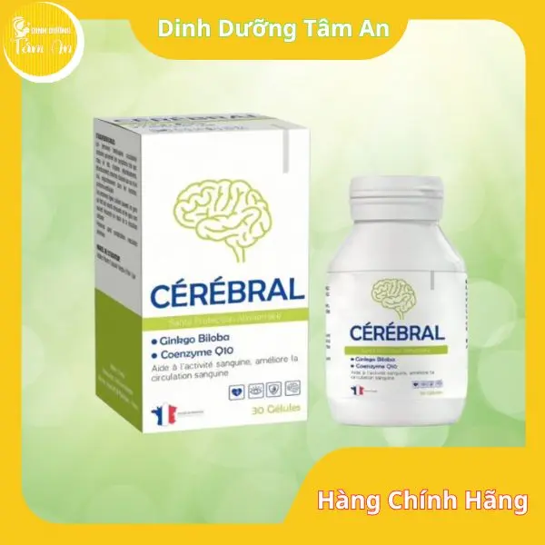 Cerebral Sante Protection Alimentaire, Bổ não, Giúp hoạt huyết, tăng cường tuần hoàn máu não, tan máu đông, nhập khẩu Pháp