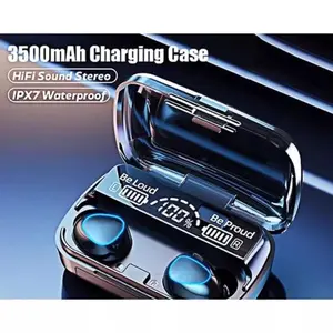 ￼Terbaru Temukan HEADSET TWS M10 HANDSFREE BLUETOOTH FULL BASS STEREO 3500MAH POWER BANK Earphone