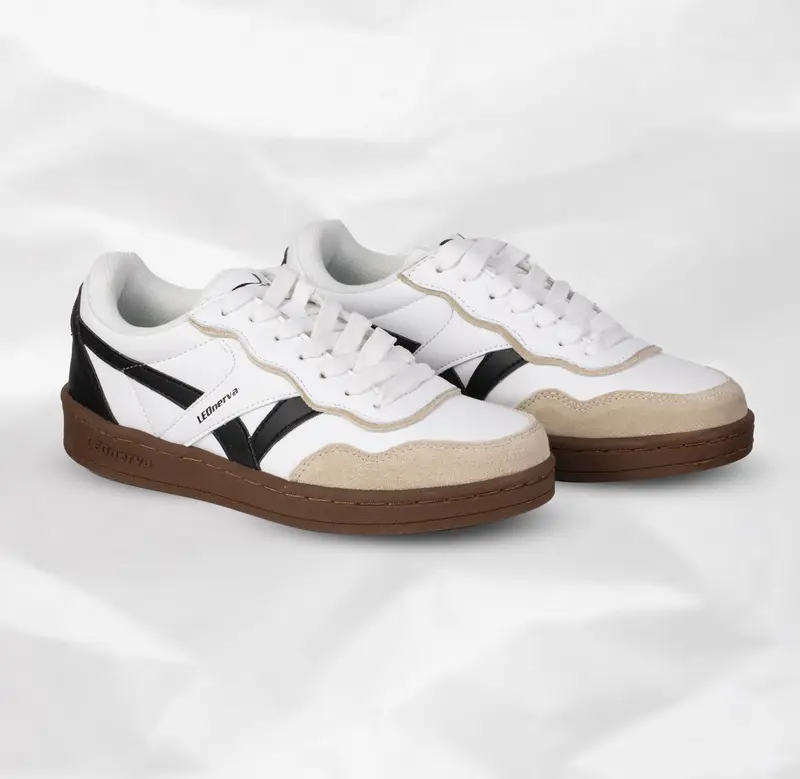 [GIỎ HÀNG EXCLUSIVE] giày thể thao nam leverva 808 VS2- gót phẳng màu nâu, 1 cỡ so với cỡ giày thông thường Sneaker Shoes Đế Bằng 6